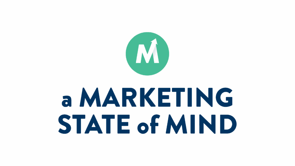 A Marketing State of Mind with stylized white m in a green circle